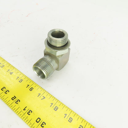 1" (-16) Male N.P.S.M x 1" (-16) ORB Male 90° Hydraulic Elbow Fitting