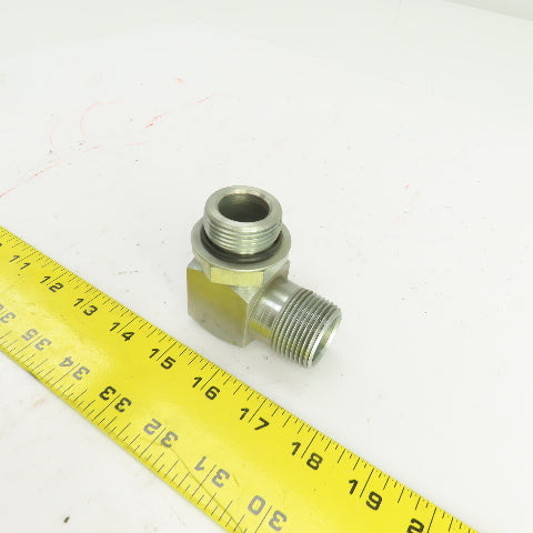 1" (-16) Male N.P.S.M x 1" (-16) ORB Male 90° Hydraulic Elbow Fitting