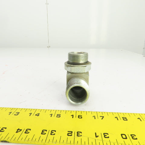 1" (-16) Male N.P.S.M x 1" (-16) ORB Male 90° Hydraulic Elbow Fitting