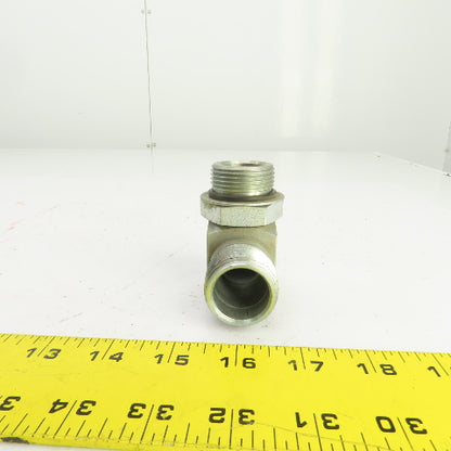 1" (-16) Male N.P.S.M x 1" (-16) ORB Male 90° Hydraulic Elbow Fitting