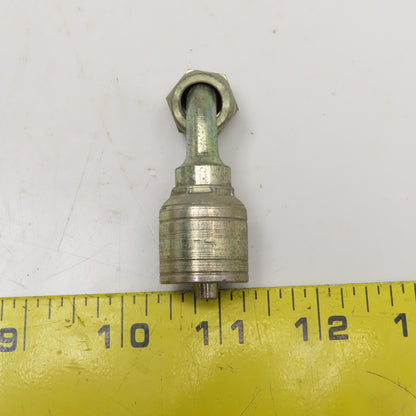 Aeroquip 1/4" (-4) JIC Female ORS x 1/4" (-4) Hose Crimp 90-? Elbow Fitting