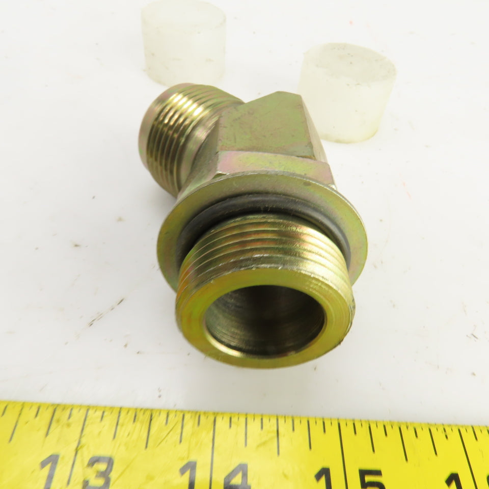 1" (-16) Male JIC Flare x 1" (-16) Male ORB Hydraulic 45° Elbow Fitting