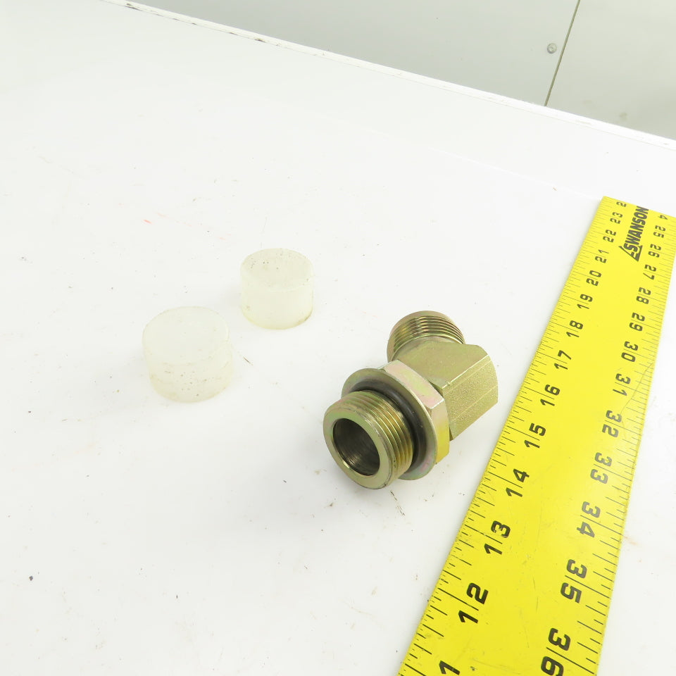 1" (-16) Male JIC Flare x 1" (-16) Male ORB Hydraulic 45° Elbow Fitting