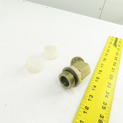 1" (-16) Male JIC Flare x 1" (-16) Male ORB Hydraulic 45° Elbow Fitting