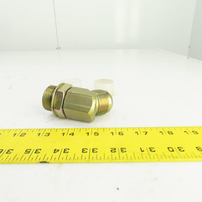 1" (-16) Male JIC Flare x 1" (-16) Male ORB Hydraulic 45° Elbow Fitting