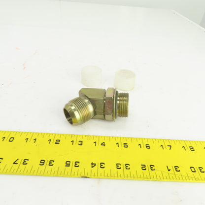 1" (-16) Male JIC Flare x 1" (-16) Male ORB Hydraulic 45° Elbow Fitting