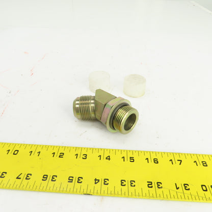 1" (-16) Male JIC Flare x 1" (-16) Male ORB Hydraulic 45° Elbow Fitting