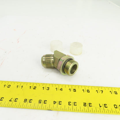 1" (-16) Male JIC Flare x 1" (-16) Male ORB Hydraulic 45° Elbow Fitting