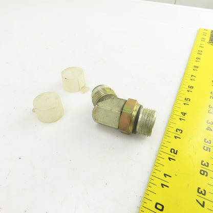 3/4"(-12) Male JIC Flare Seated Seal x 3/4" Male ORB Hydraulic 45° Elbow Fitting