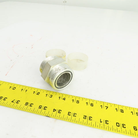 1-1/2" (-24) Male  x 1-1/2" Male Hydraulic O-Ring Flat Face Coupling
