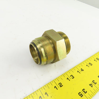 1-1/2" (-24) Male ORB  x 1-1/2" Male JIC Flare Seated Seal Hydraulic Coupling
