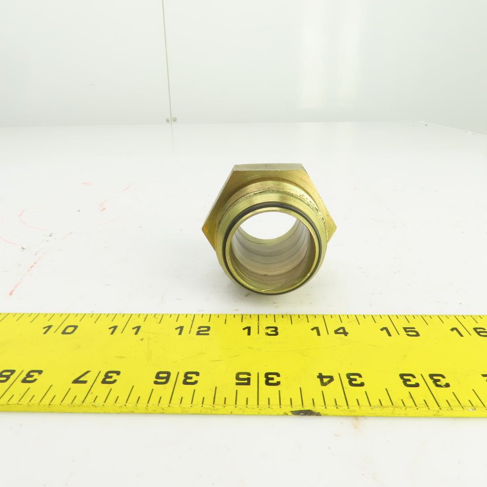 1-1/2" (-24) Male ORB  x 1-1/2" Male JIC Flare Seated Seal Hydraulic Coupling