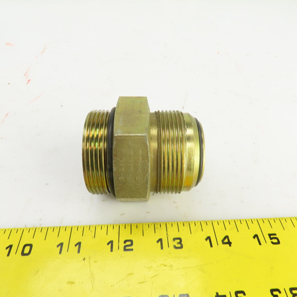 1-1/2" (-24) Male ORB  x 1-1/2" Male JIC Flare Seated Seal Hydraulic Coupling