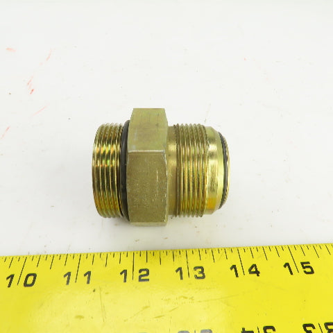 1-1/2" (-24) Male ORB  x 1-1/2" Male JIC Flare Seated Seal Hydraulic Coupling