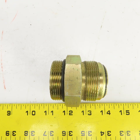 1-1/2" (-24) Male ORB  x 1-1/2" Male JIC Flare Seated Seal Hydraulic Coupling