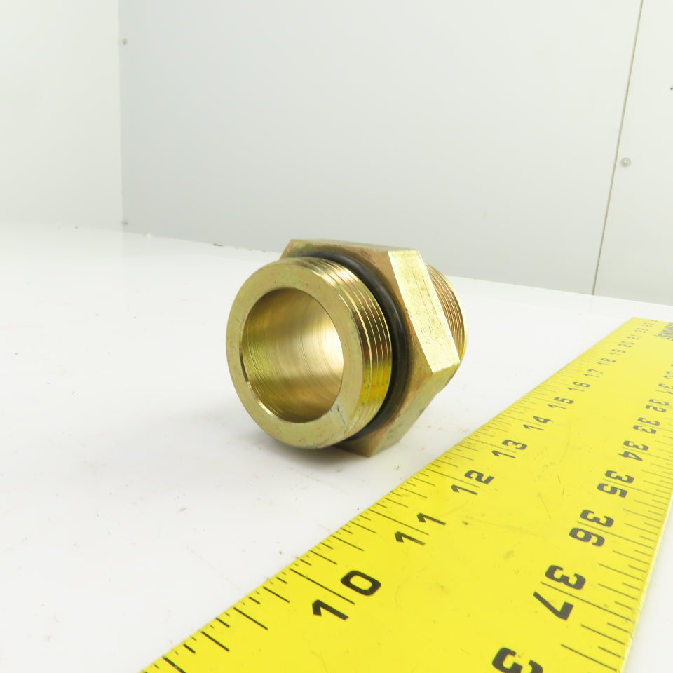 1-1/2" (-24) Male ORB  x 1-1/2" Male JIC Flare Seated Seal Hydraulic Coupling