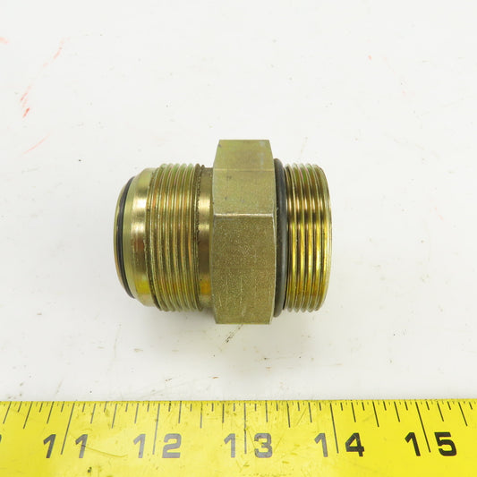 1-1/2" (-24) Male ORB  x 1-1/2" Male JIC Flare Seated Seal Hydraulic Coupling