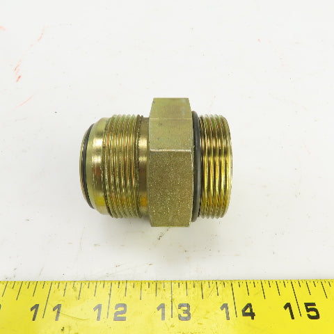 1-1/2" (-24) Male ORB  x 1-1/2" Male JIC Flare Seated Seal Hydraulic Coupling