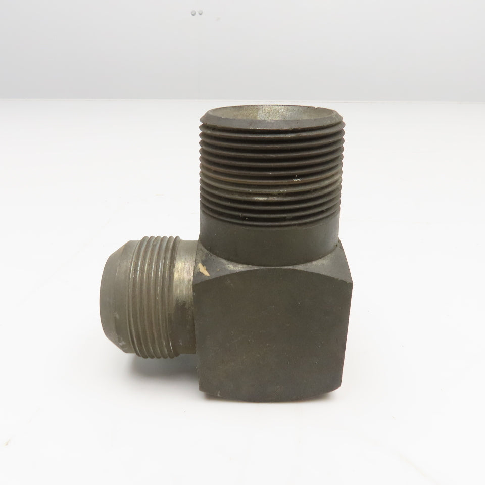 1-1/4" (-20) JIC Male x 1-1/4" NPSM Male Flare Seat Hydraulic Elbow 90°