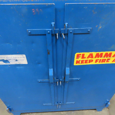 Wilray Metal Fabricators 48"x42"x20" Flammable Liquid Storage Cabinet 2 Shelf