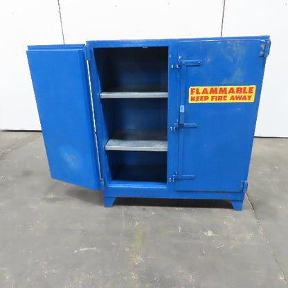 Wilray Metal Fabricators 48"x42"x20" Flammable Liquid Storage Cabinet 2 Shelf