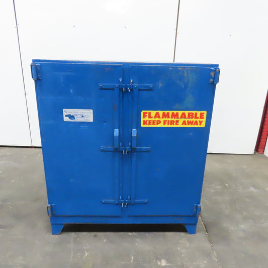 Wilray Metal Fabricators 48"x42"x20" Flammable Liquid Storage Cabinet 2 Shelf