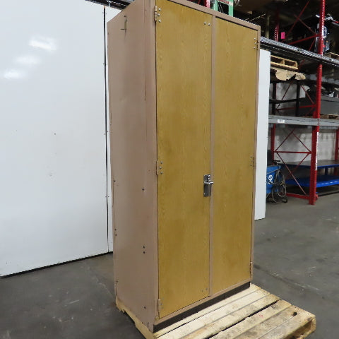 90" x 42" x 26" Deep Janitorial Storage Maintenance Cabinet Closet 4 Shelf
