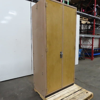 90" x 42" x 26" Deep Janitorial Storage Maintenance Cabinet Closet 4 Shelf