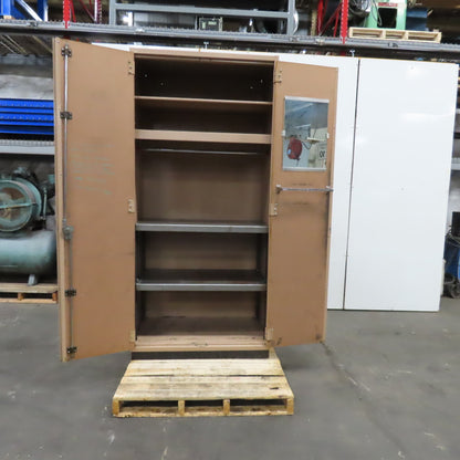 90" x 42" x 26" Deep Janitorial Storage Maintenance Cabinet Closet 4 Shelf