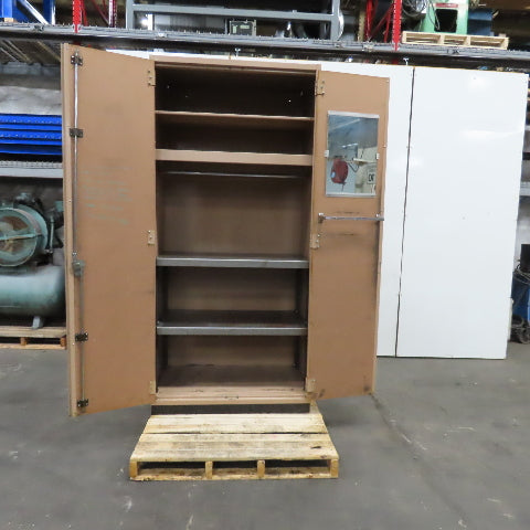 90" x 42" x 26" Deep Janitorial Storage Maintenance Cabinet Closet 4 Shelf