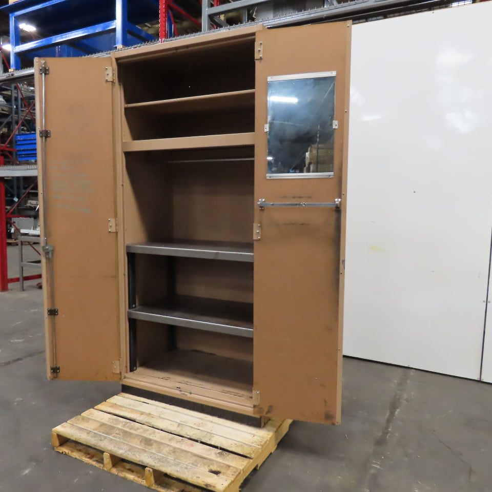 90" x 42" x 26" Deep Janitorial Storage Maintenance Cabinet Closet 4 Shelf