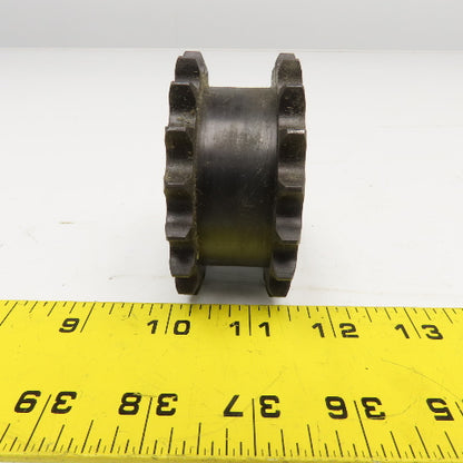 No. 40 Roller Chain Double Sprocket 35mm Smooth Bore 3" OD 18T