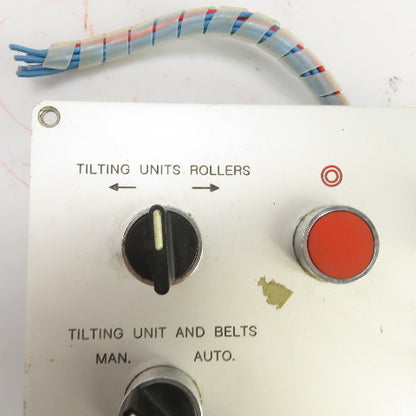 7-Position Industrial Operator Control Panel W/Switches & E-Stop 500V