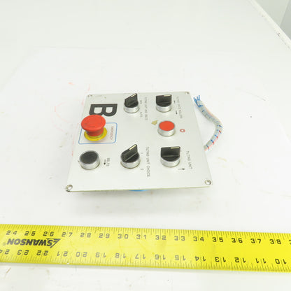 7-Position Industrial Operator Control Panel W/Switches & E-Stop 500V