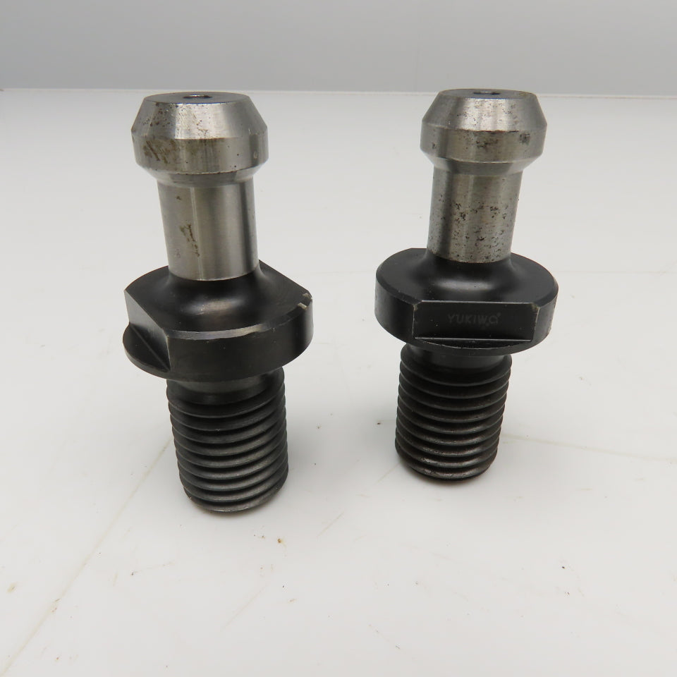 Yukiwa Cat 50 Tool Holder Retention Pull Knob Coolant Thru 45° Lot Of 2