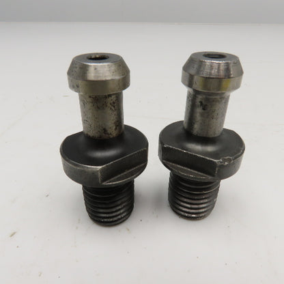Cat 50 Tool Holder Retention Pull Knob Coolant Thru 45° Lot Of 2