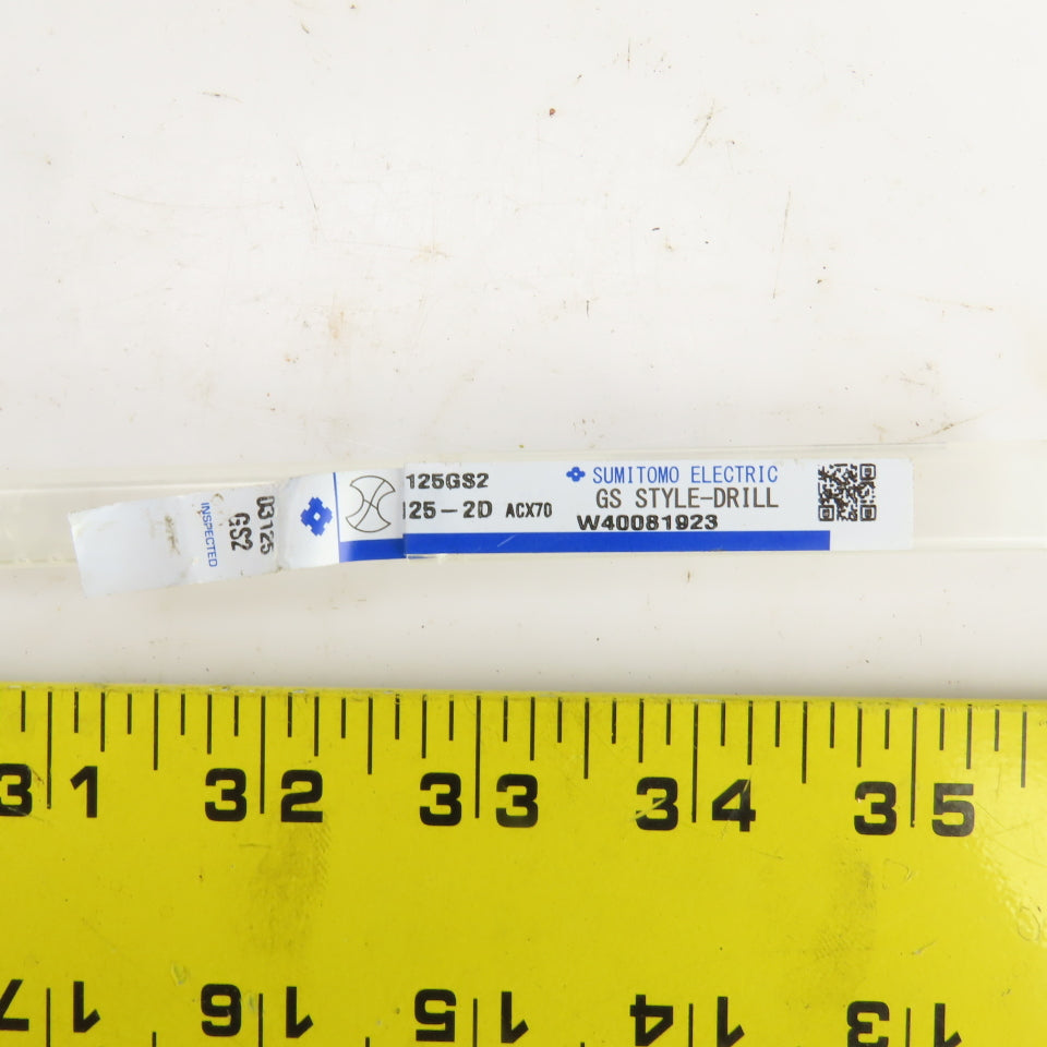 Sumitomo MDW03125GS2 5/16" Solid Carbide Drill Bit PVD DEX Coating 3.0709" OAL