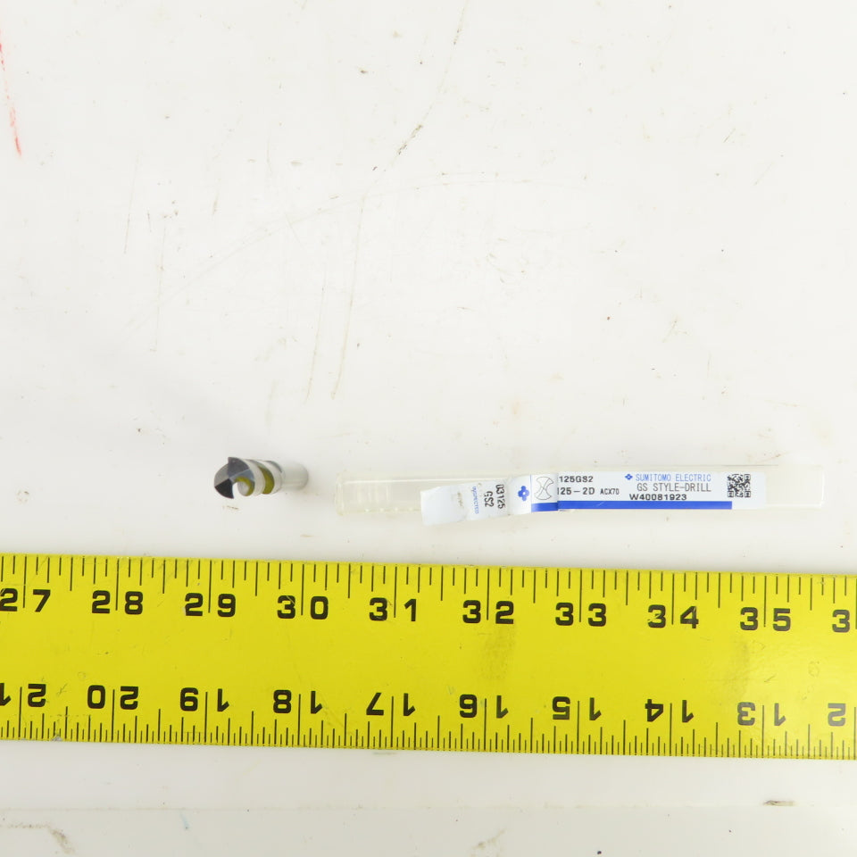 Sumitomo MDW03125GS2 5/16" Solid Carbide Drill Bit PVD DEX Coating 3.0709" OAL