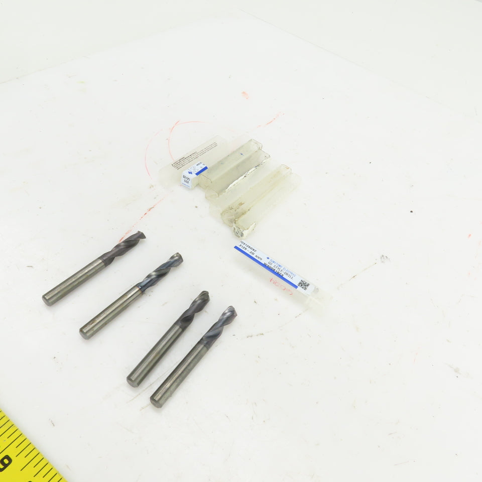 Sumitomo 03125GS2 5/16" Solid Carbide Drill Bit PVD DEX Coating Lot Of 4