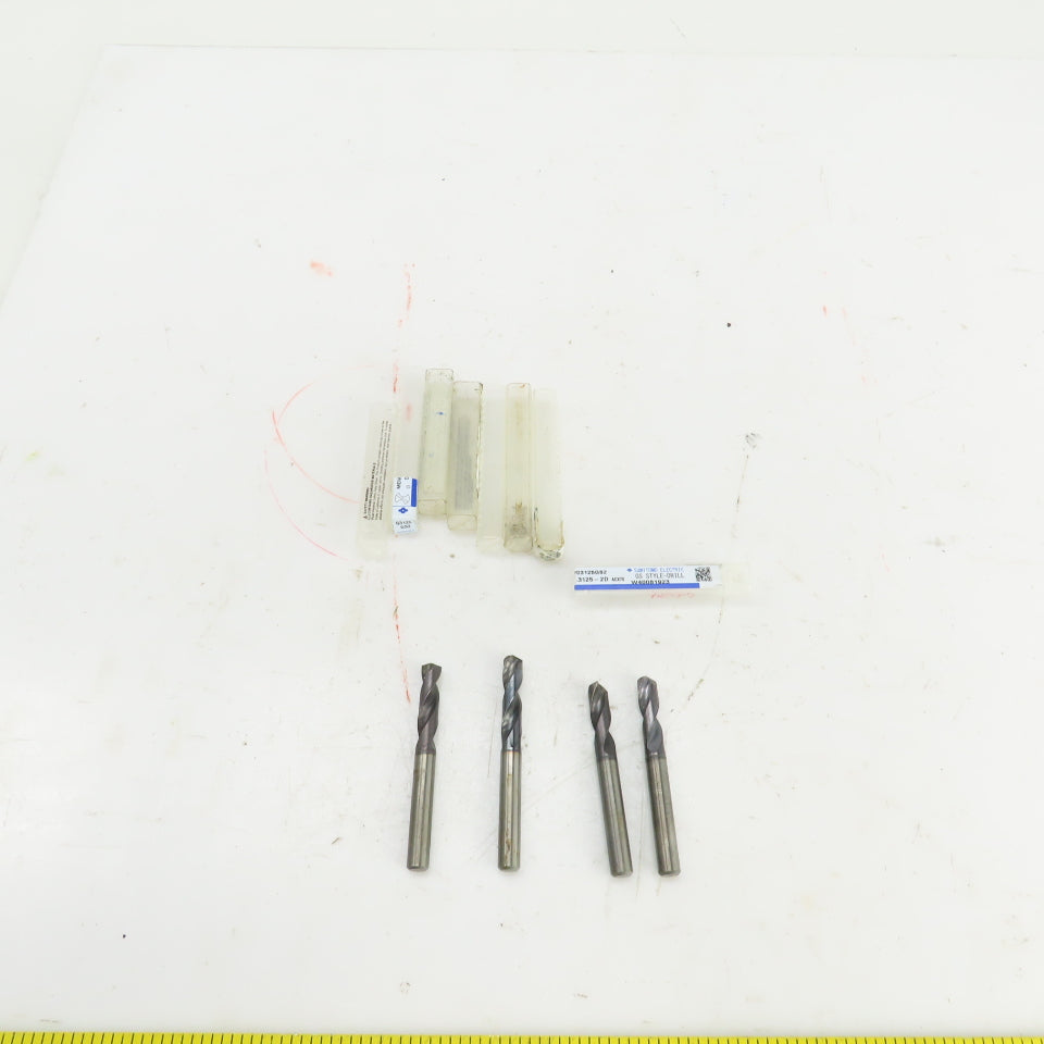 Sumitomo 03125GS2 5/16" Solid Carbide Drill Bit PVD DEX Coating Lot Of 4