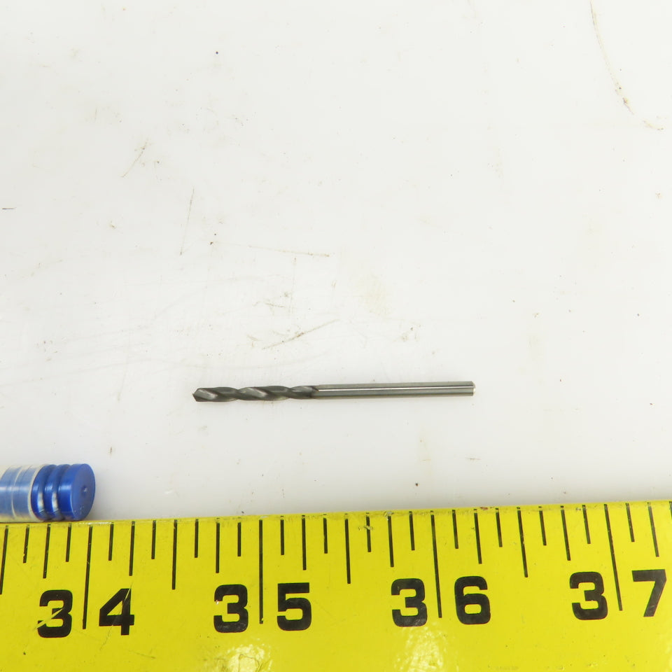Garr 77251 1520H Solid Carbide Stub Length Drill Bit 0.0984" 2.5mm 46mm OAL USA