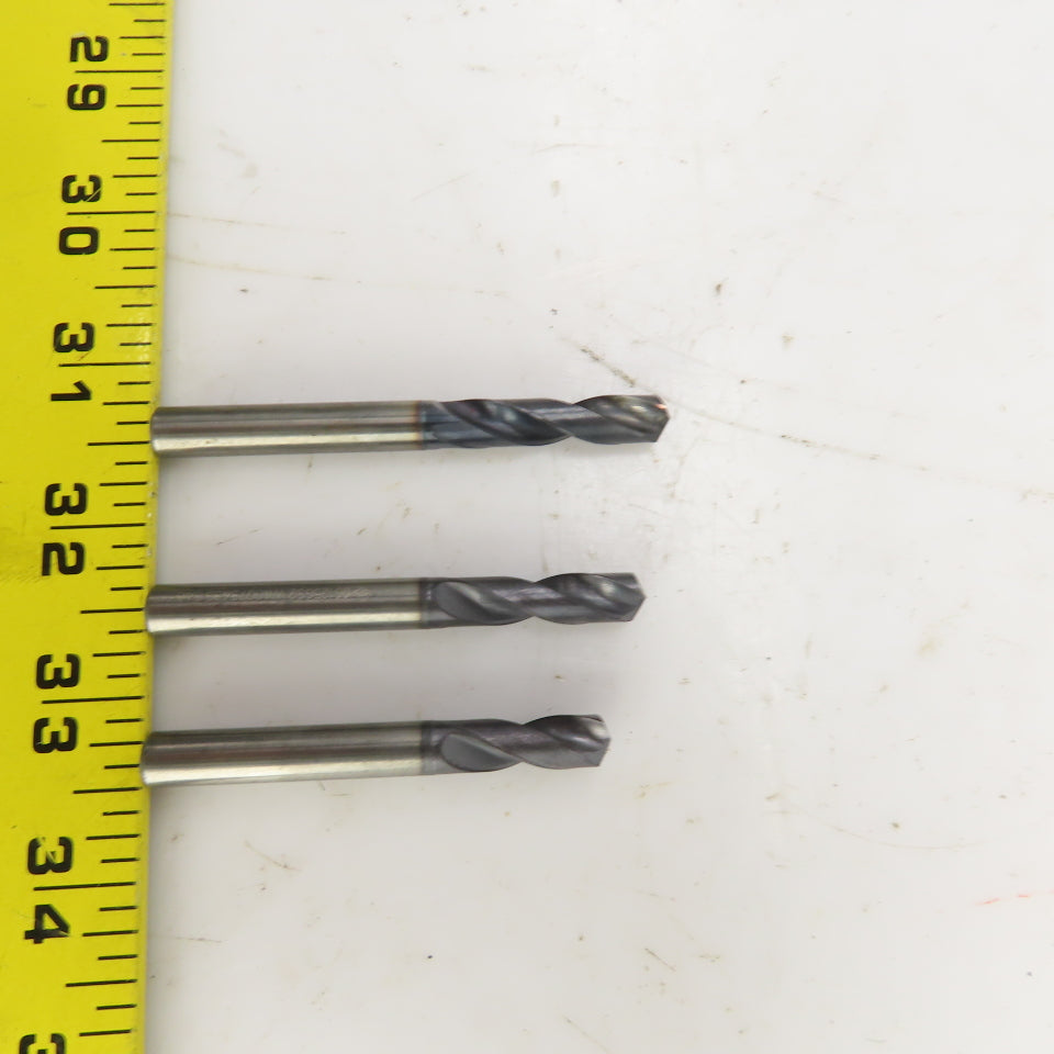 Sumitomo 03125GS2 5/16" Solid Carbide Drill Bit 2-Flute 5/16" Shank Lot Of 3