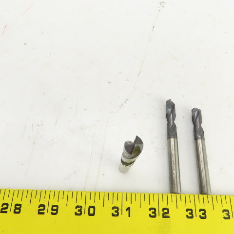 Sumitomo 03125GS2 5/16" Solid Carbide Drill Bit 2-Flute 5/16" Shank Lot Of 3