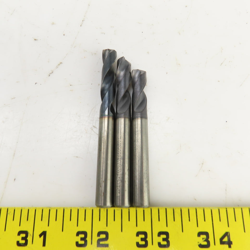 Sumitomo 03125GS2 5/16" Solid Carbide Drill Bit 2-Flute 5/16" Shank Lot Of 3