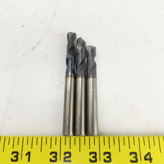 Sumitomo 03125GS2 5/16" Solid Carbide Drill Bit 2-Flute 5/16" Shank Lot Of 3