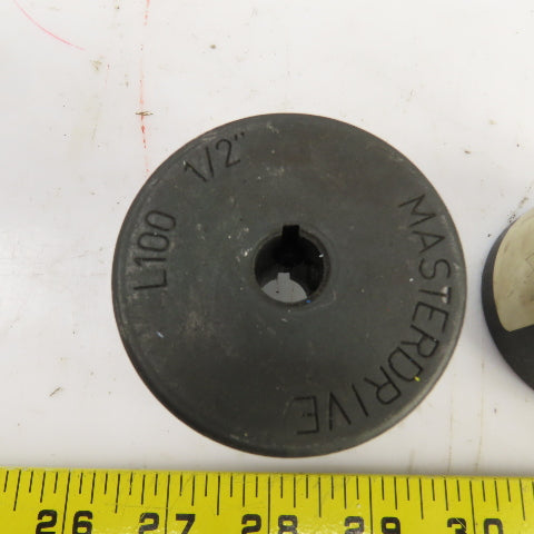 Masterdrive L100 3-Jaw Coupling Hub 1/2" Bore Lot Of 2