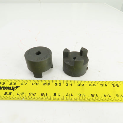 Masterdrive L100 3-Jaw Coupling Hub 1/2" Bore Lot Of 2