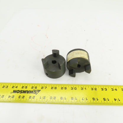 Masterdrive L100 3-Jaw Coupling Hub 1/2" Bore Lot Of 2