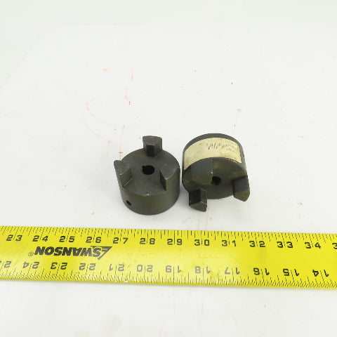 Masterdrive L100 3-Jaw Coupling Hub 1/2" Bore Lot Of 2