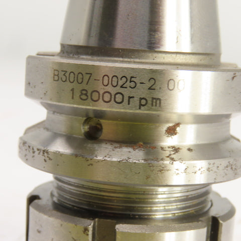Lyndex B3007-0025-2.0 BT30 Taper Tool Holder 18000 RPM ER25 Collet Chuck 2" Proj